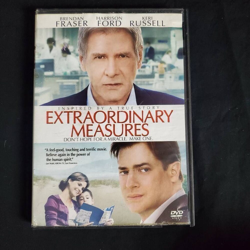 Extraordinary Measures DVD Brendan Fraser Harrison Ford True Story Drama